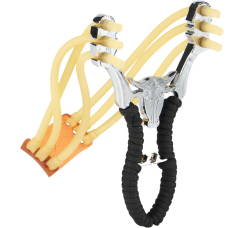 Рогатка металлическая в текстильной оплётке